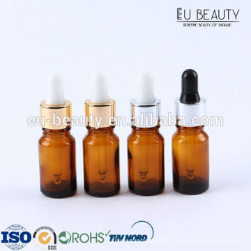 10ml Amber Essential Oil Bottle With Aluminum Dropper